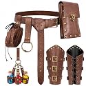 Renaissance Belt Pouch Set Medieval Pirate Ren Faire Accessories