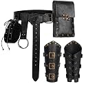 Renaissance Belt Pouch Set Medieval Pirate Ren Faire Accessories