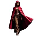 Renaissance Medieval Cloak with Hood Women Velvet Hooded Cape