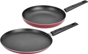renberg orchid non-stick coated cookware set aluminium 2 - piece