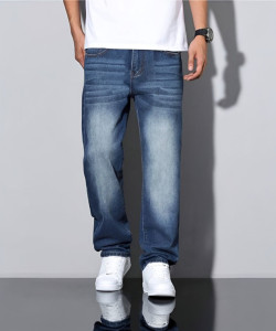 Rend Loose Fit Men Dark Blue Jeans