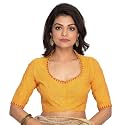 RENE Women39s Cotton Embroidered Half Sleeve Blouse