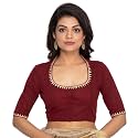 RENE Women39s Cotton Embroidered Half Sleeve Blouse