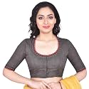 RENE Women39s Cotton Embroidered Half Sleeve Blouse