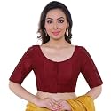 RENE Women39s Cotton Solid Half Sleeve BlouseCholi