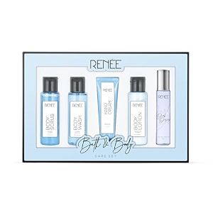 renee bath amp body care set - luxurious body wash exfoliating scrub hydrating lotion hand cream amp signature perfume - premium gifting combo of 5 dark desire