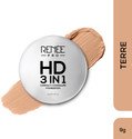 Renee HD 3-in-1 Compact, High Coverage, Matte Finish, SPF 20, Vitamin E & Aloe Vera Compact