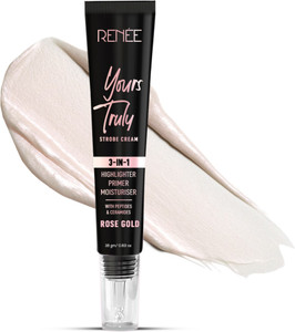 renee yours truly strobe cream 3-in-1 highlighter primer moisturiser highlighter