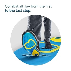renesmee silicone gel insoles orthotic arch support shoe pad sport running insoles shoe inserts for men and women massaging insole for shoe inserts pad shock absorption orthotics uk 4-8