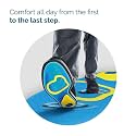 RENESMEE Silicone Gel Insoles Orthotic Arch Support Shoe Pad Sport Running Insoles Shoe Inserts for Men and Women Massaging Insole for Shoe Inserts Pad Shock Absorption Orthotics ((UK 4-8))