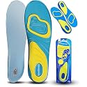 RENESMEE Silicone Gel Insoles Orthotic Arch Support Shoe Pad Sport Running Insoles Shoe Inserts for Men and Women Massaging Insole for Shoe Inserts Pad Shock Absorption Orthotics ((UK 8-12))