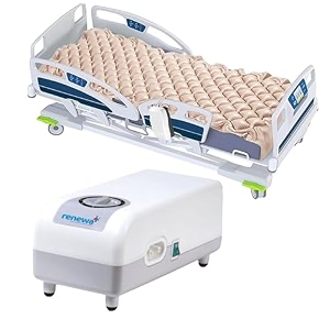 renewa airbed anti decubitus bubble air mattress for patients with pump  anti bedsore air mattress inflatable air bed for patients  helps in prevention of bed soresbrown