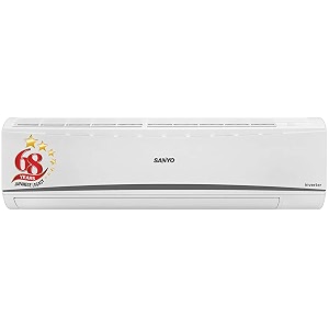renewed sanyo 2 ton 3 star dual inverter wide split ac copper siso-20t3scia white