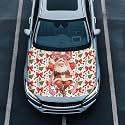 Renewold Christmas Car Hood Cover Protector for Most Sedan Easy Install
