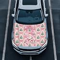 Renewold Christmas Hood Covers for Cars Easy Install Holiday Hood Cover