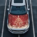 Renewold Christmas Tree Car Front Hood Cover for Sedan SUV Small Truck