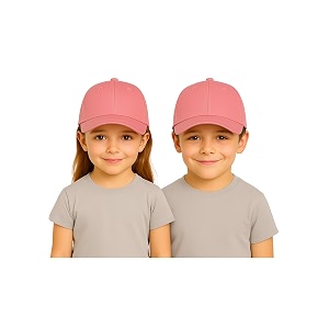 reniccaa premium kids cap for printing text and logo with adjustable buckle cottton cap for kidsgirls and boys