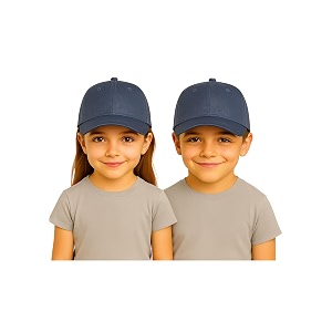 reniccaa premium kids cap for printing text and logo with adjustable buckle cottton cap for kidsgirls and boys
