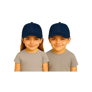 reniccaa premium kids cap for printing text and logo with adjustable buckle cottton cap for kidsgirls and boys