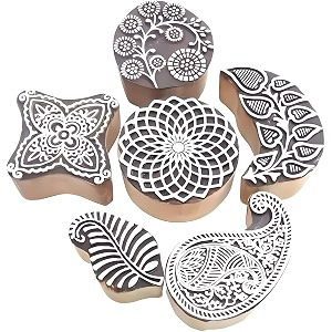 RENIQ Wooden Printing Block for Fabric