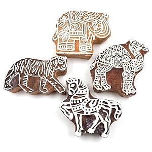 RENIQ Wooden Printing Block for Fabric