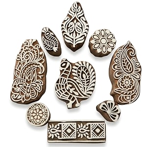 RENIQ Wooden Printing Block for Fabric