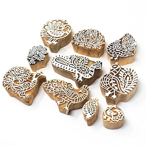 RENIQ Wooden Printing Block for Fabric
