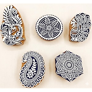 RENIQ Wooden Printing Block for Fabric