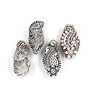 RENIQ Wooden Printing Block for Fabric