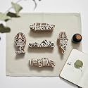 RENIQ Wooden Printing Block for Fabric amp