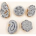 RENIQ Wooden Printing Block for Fabric amp
