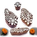 RENIQ Wooden Printing Block for Fabric amp