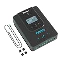 Renogy Rover 30A 12V/24V Auto DC Input MPPT Solar Charge Controller Parameter Adjustable LCD Display Solar Panel Regulator fit for Gel Sealed Flooded and Lithium Battery, Rover 30A,Black
