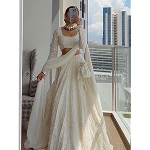 women39s embroidered georgette readymade lehenga choli for women i morpeach i designer i new i bridal i navratri i bollywood i stylish i ready to wear i readymade lehenga for women white2