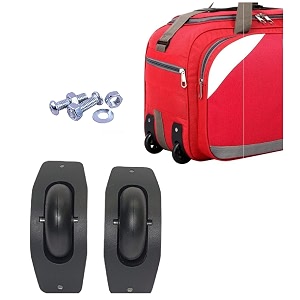 repair replacement luggage bag daffal wheel for trolley for luggage parts spare strap black wheel 2 pcs 1set