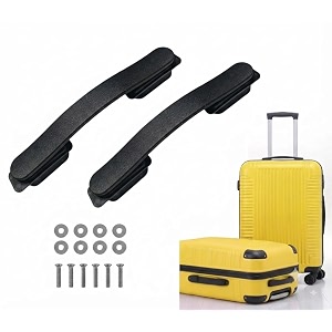 repair replacement luggage pull handle for suitcase trolley bag suitcases handle for luggage parts spare strap black 2 set handleat