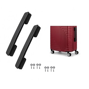 repair replacement luggage pull handle for suitcase trolley bag suitcases handle for luggage parts spare strap black va handle combo of 2