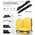 Repair Replacement Luggage Pull Handle for Suitcase Trolley Bag Suitcases Handle for Luggage Parts Spare Strap Black (1 Set Handle(AT))