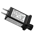 Replacement 24V 0.25A LED Transformer Model JT-DC240V025-C Class 2 Power Supply IP44 LED Light Controller Low Voltage Transformer for Halloween Christmas Holiday String Light