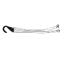 Replacement 4 Strand Plastic Hangers for 12" Hanging Baskets - Set of 5 (Olive Green)