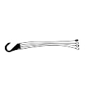 Replacement 4 Strand Plastic Hangers for 12" Hanging Baskets - Set of 5 (Black)