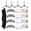 Replacement Accessories Kit for MONSGA MS1 MAX Robot Vacuum：17 Pack