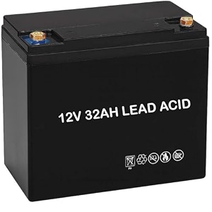 replacement battery for green invicta amp invicta super vista elaan falco loader electric scooter or compatible to similar models 60v 32ah lead acid - set of 5