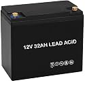 Replacement Battery for Green Invicta &amp; Invicta Super Vista Elaan Falco Loader Electric Scooter or Compatible to Similar Models (60V 32AH Lead Acid) - Set of 5.