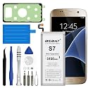 Replacement Battery for Samsung Galaxy S7,5150mAh High Capacity New 0 Cycle Lithium Polymer Replacement Battery for Samsung Galaxy S7 G930 G930V G930A G930T G930P G920V with Repair Tool Kits