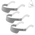 Replacement Headgear with Arms Compatible with Airfit N30i P30i, Full Face CPAP Mask Strap, Breathable Gel CPAP Headgear Strap, Adjustable Headgear for CPAP Nasal Mask can Reduces Air Leaks-3Pcs