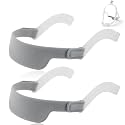 Replacement Headgear with Arms Compatible with Airfit N30i P30i, Full Face CPAP Mask Strap, Breathable Gel CPAP Headgear Strap, Adjustable Headgear for CPAP Nasal Mask can Reduces Air Leaks-2Pcs
