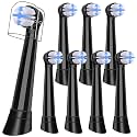 Replacement Heads Compatible with Oral B iO 3 4 5 6 7 8 9 10 Series Electric Toothbrush,Toothbrush Heads Compatible with Braun Oral B iO Replacement Heads with Medium Bristles,Black