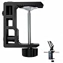 Replacement Heavy Duty C Clamp for 1/2” and 5/8” Hole Base Magnifying Lamp,Desk Lamp,Swing Arm Lamp,Phone I pad Mount,Tablet Mic Holder,Table Mount Clamp for Microphone Stand Mic Boom Arm (G2 BLACK)