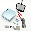 Replacement Housing Shell Pack Compatible with Gameboy Advance SP, GBA SP Full Housing Shell (Light Blue)
